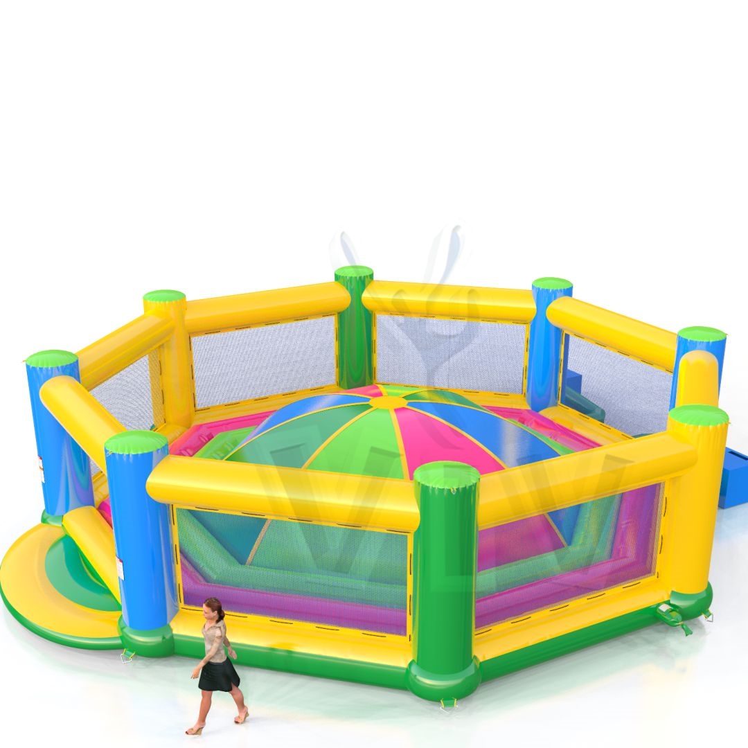 Soft Mountain XL Startup with fence commercial inflatable soft mountain