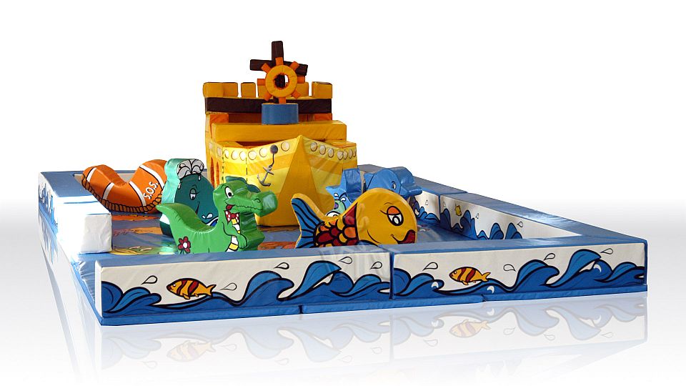 Sea Playground (without figures) commercial inflatable softplay