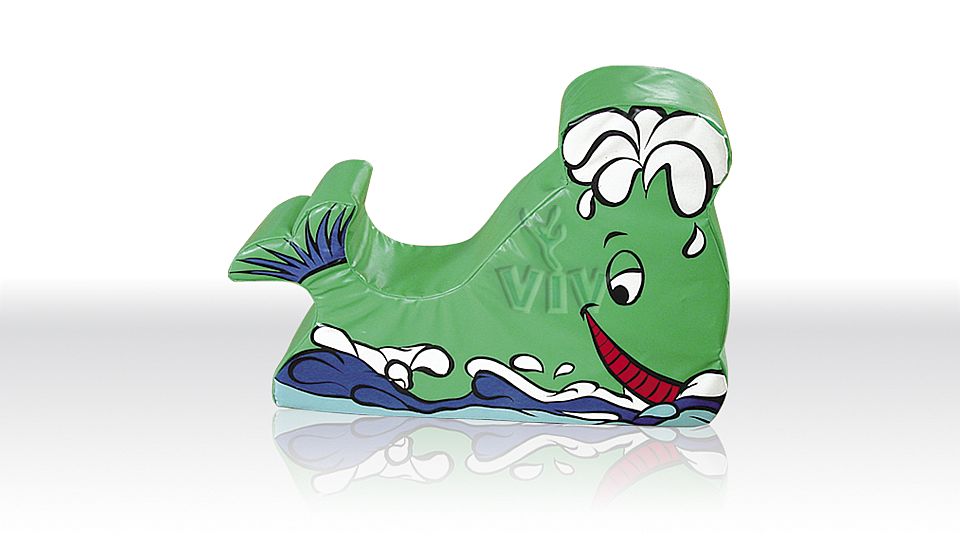 Soft Play Whale with fountain commercial inflatable softplay