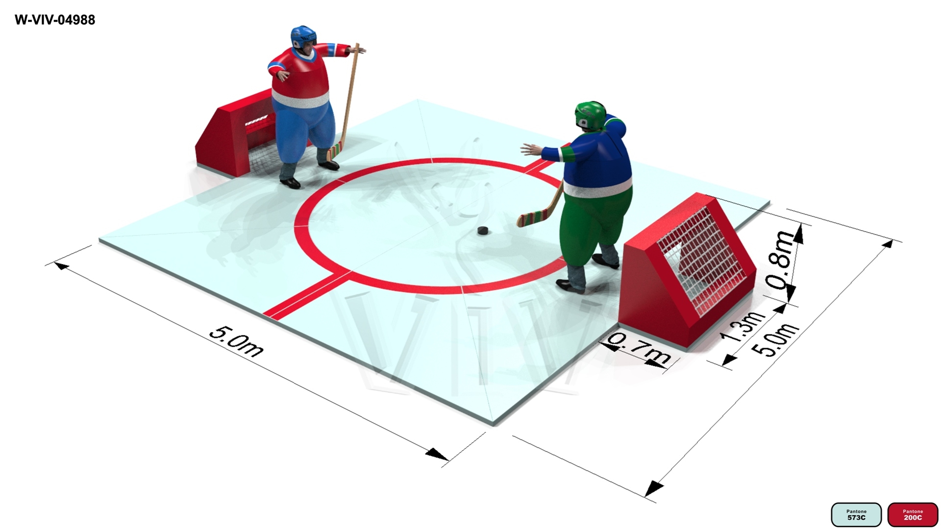 Sumo Hockey Players - Hockey Collection commercial inflatable softplay
