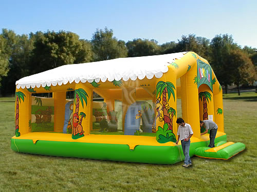 Active playground with roof specials inflatable product photo