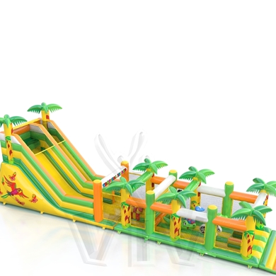 Slide with Active Center Tropical Islands inflatable product