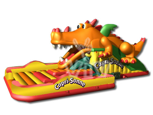 Dragon swallower inflatable slide