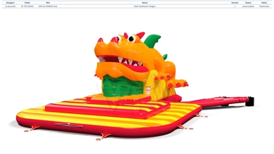 Dragon Classic swallower inflatable slide