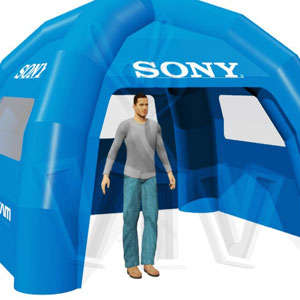 Tent 4 m 4 legs commercial promotional inflatable tent