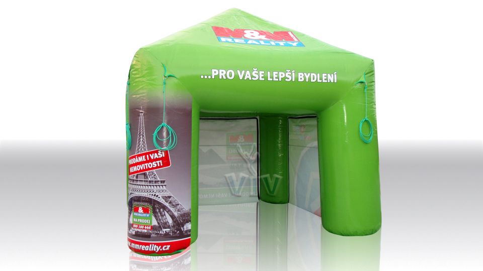 Square tent 4 x 4 m commercial promotional inflatable tent