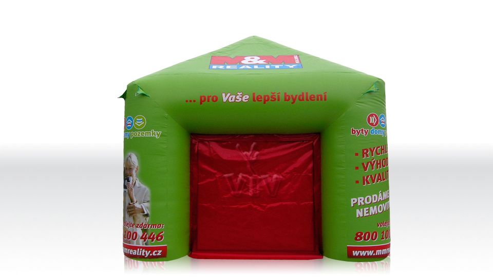 Square tent 4 x 4 m commercial promotional inflatable tent