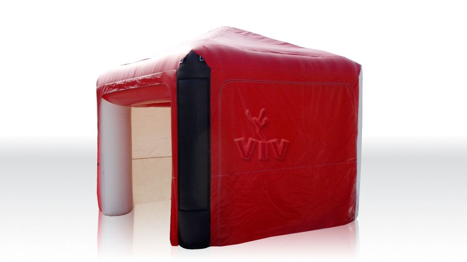 Square tent 4 x 4 m commercial promotional inflatable tent