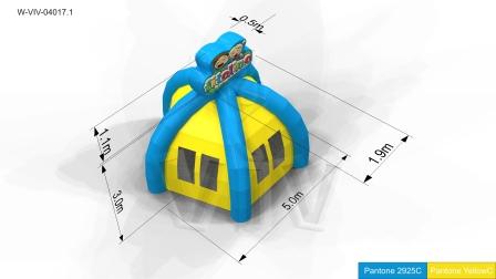 Tent Spider 5 x 4,1 m commercial promotional inflatable tent