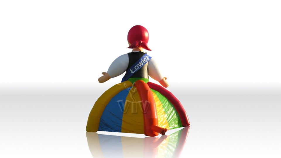 Tent with Lowiczanka, external diameter 6,5 m commercial promotional inflatable tent
