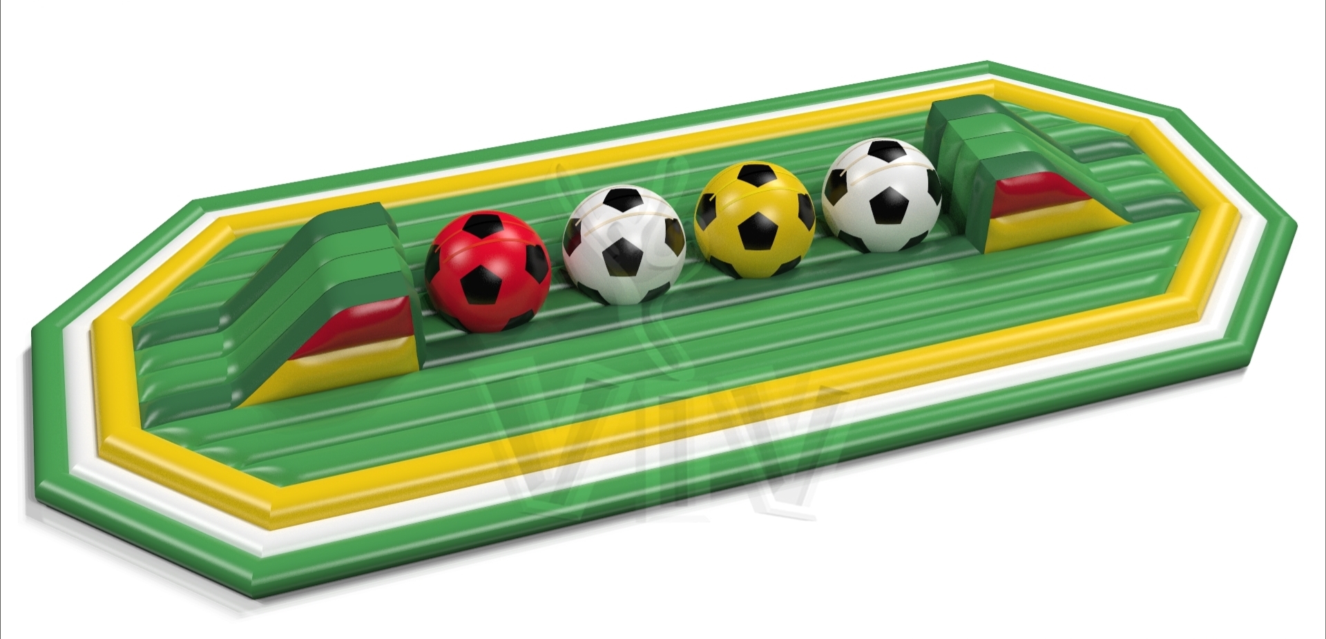 Wipe-Out Football commercial inflatable wipe-out attraction