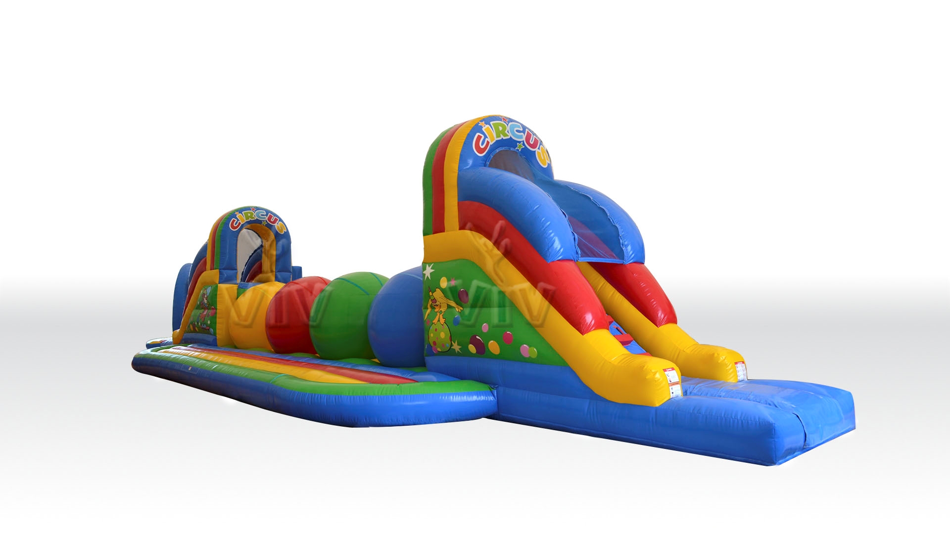 Wipe-Out Circus - Collection Circus commercial inflatable wipe-out attraction