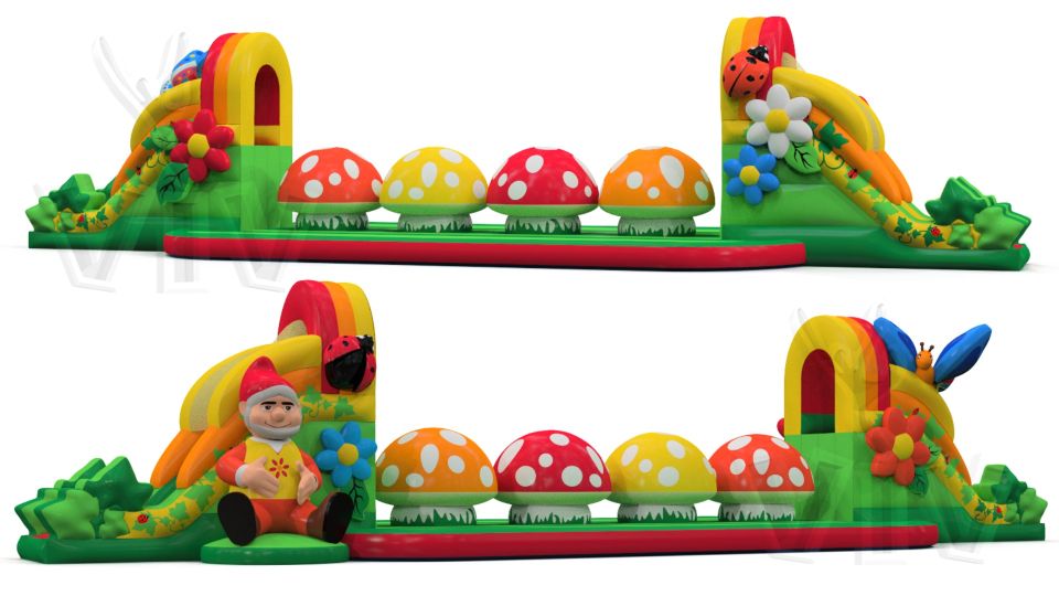Wipe-out Gnomes - Collection Gnomes commercial inflatable wipe-out attraction