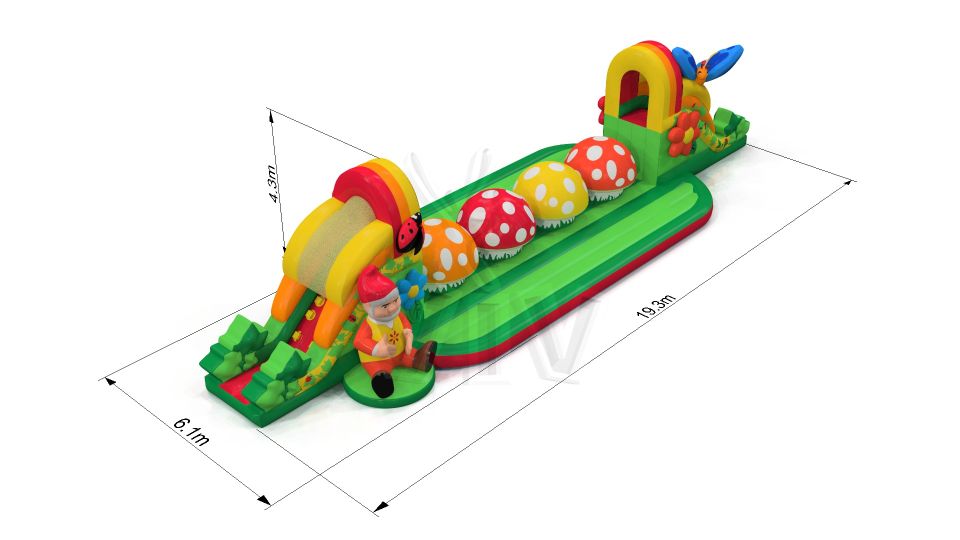 Wipe-out Gnomes - Collection Gnomes commercial inflatable wipe-out attraction