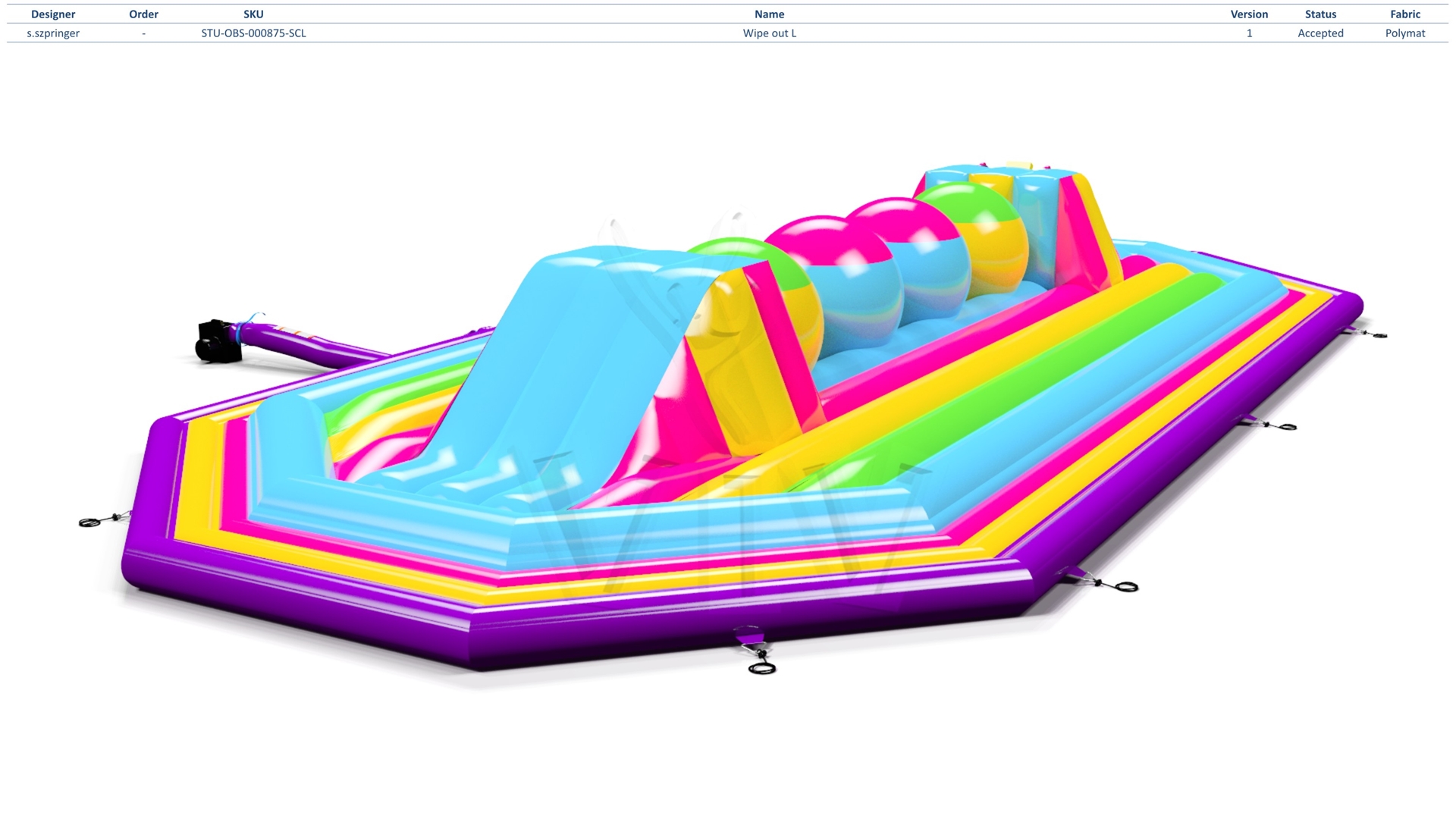 Wipe Out Startup L commercial inflatable wipe-out attraction