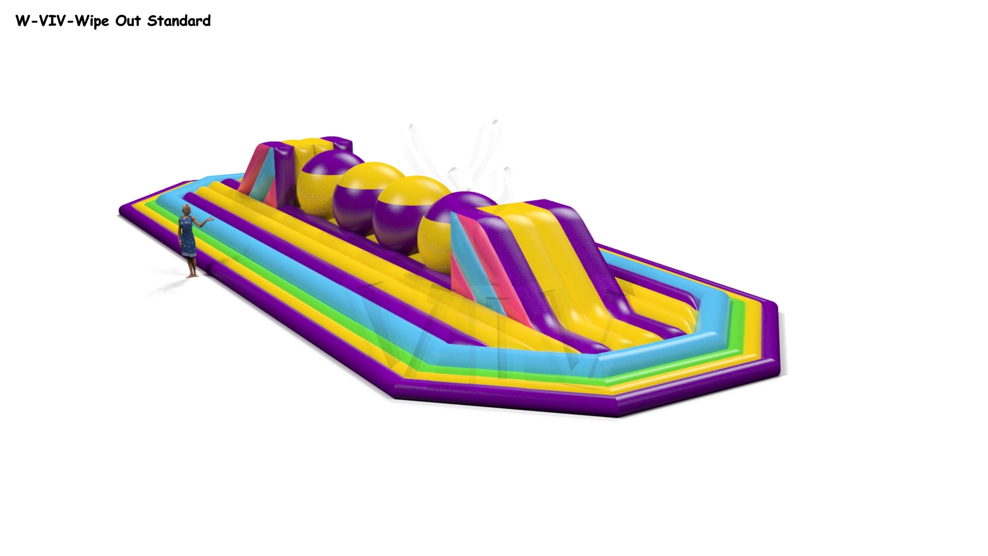 Wipe-Out Startup XL - Extra Large commercial inflatable wipe-out attraction