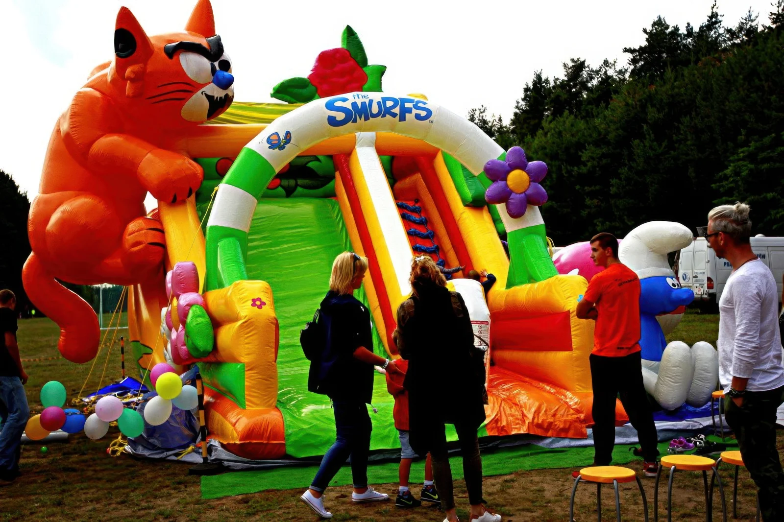Uwaga Klakier inflatable slide