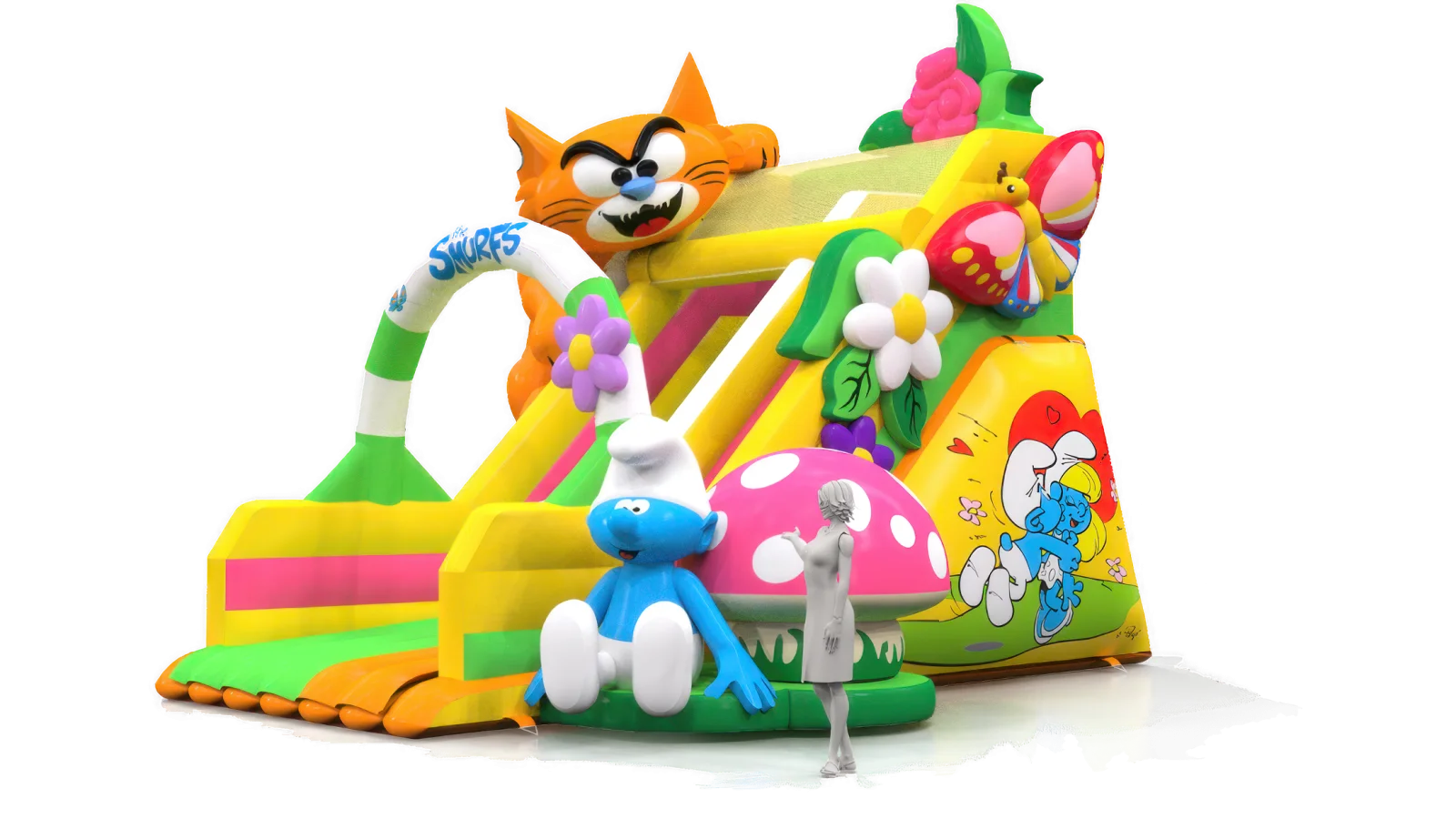 Uwaga Klakier inflatable slide