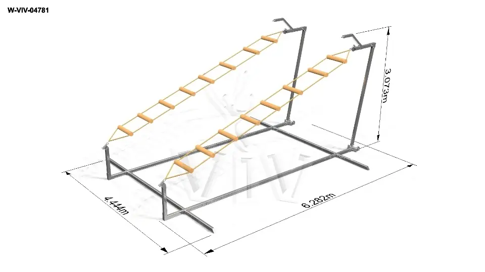Ladders Treasure Island 6.3 x 6.0 x 3.1 m commercial inflatable action game