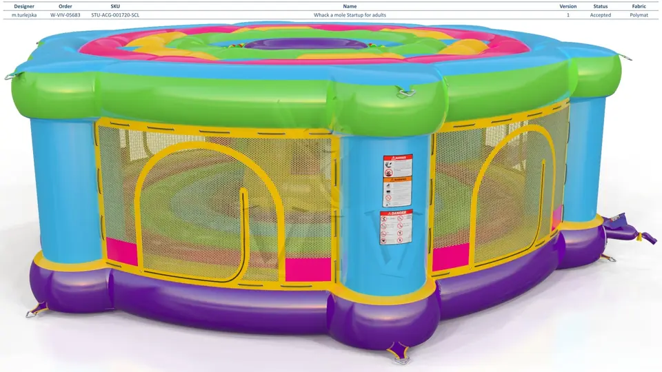 Whack a mole Startup for adults commercial inflatable action game