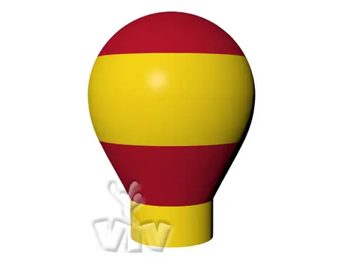 Balloon with gondola without narrowing 5 m commercial promotional inflatable balloon