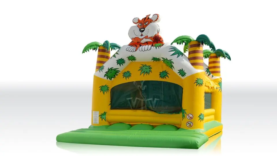 Jungle pool - with roof & palms & figure 5 x 4 (balls sold separately) commercial inflatable bounce