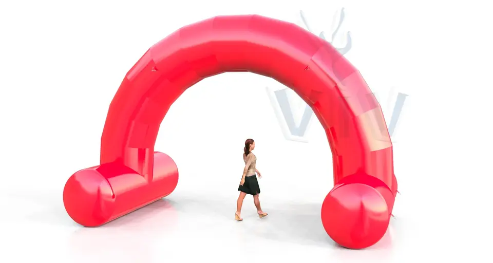 Arch gate self - standing 6 m commercial promotional inflatable gate