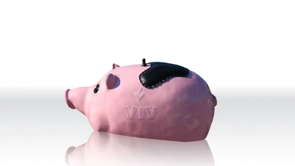Piggy figure Rodeo Texas (with cover) commercial mechanical rodeo attraction