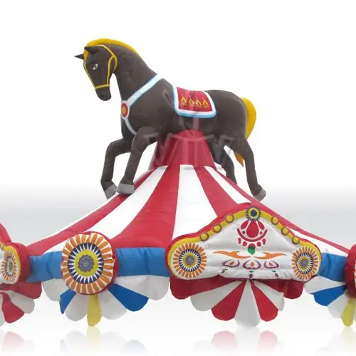 Inflatable roof for carousel with Horse (with accessories) - NEW TYPE commercial mechanical carousel attraction