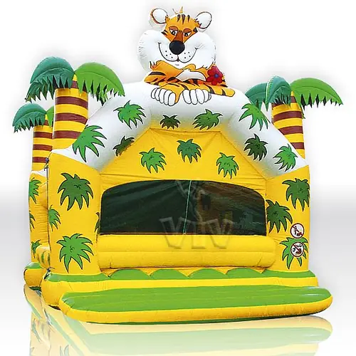 Jungle pool - with roof & palms & figure 7 x 6 (balls sold separately) commercial inflatable bounce