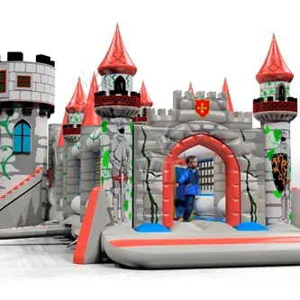 Slide the Lionheart with Active Center - Knights Collection inflatable product