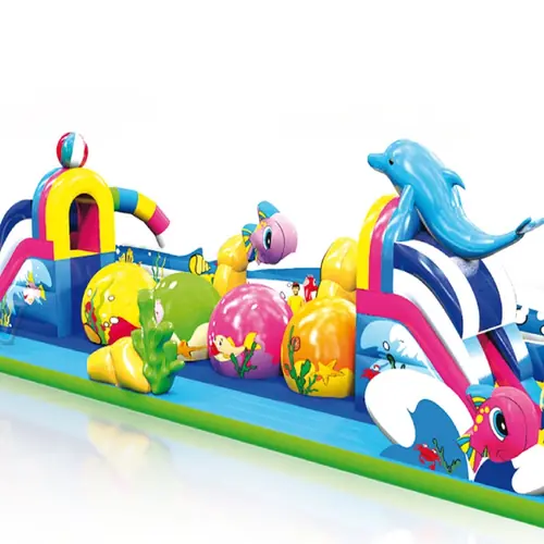 Wipe-Out Dolphin - Collection Unterwater World commercial inflatable wipe-out attraction